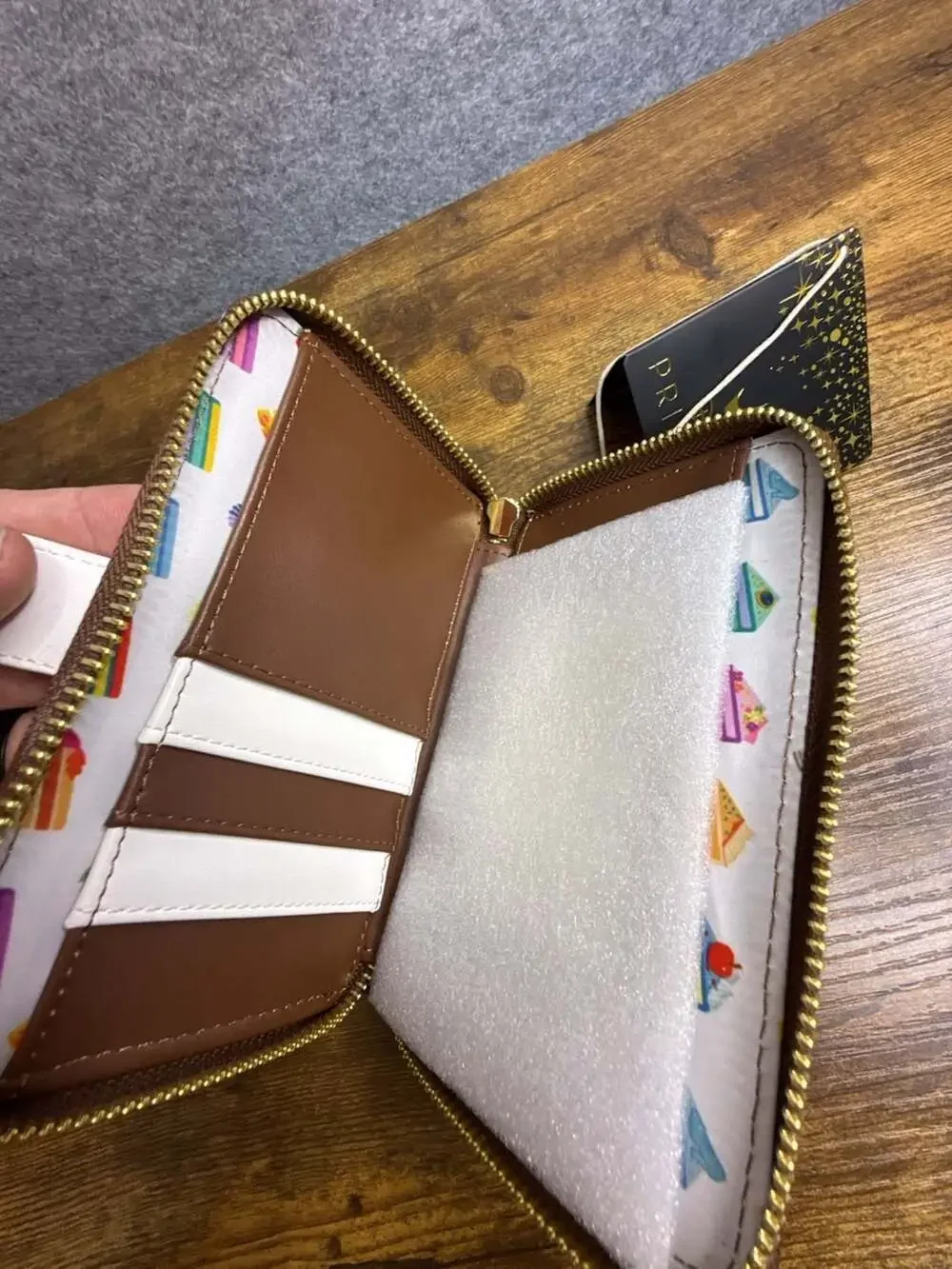 Loungefly Disney Princess Sweets Cake Print Zip Around Wallet